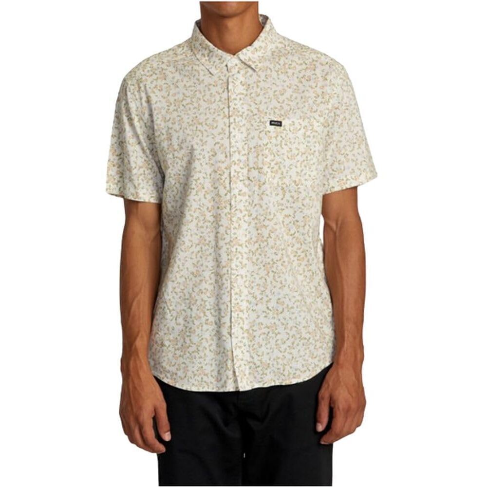 RVCA Men's Multicolor Regular Fit Short Sleeve Woven Shirt Medium NWT